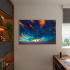 Quadro Decorativo Conceito Paint Ballons Com Moldura Prata -