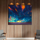 Quadro Decorativo Conceito Paint Ballons Com Moldura Preto -