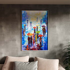 Quadro Decorativo Conceito Passeio Com Moldura E Vidro Prata