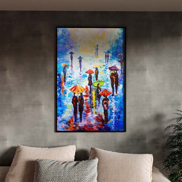 Quadro Decorativo Conceito Passeio Com Moldura E Vidro Preto