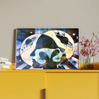 Quadro Decorativo Conceito Planetário Com Moldura E Vidro Dou