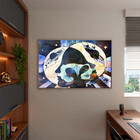 Quadro Decorativo Conceito Planetário Com Moldura E Vidro Pra