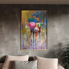 Quadro Decorativo Conceito Rainy Days Com Moldura E Vidro Dou