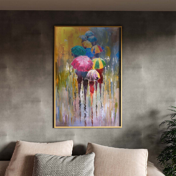 Quadro Decorativo Conceito Rainy Days Com Moldura E Vidro Dou