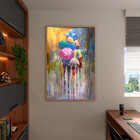Quadro Decorativo Conceito Rainy Days Com Moldura E Vidro Dou