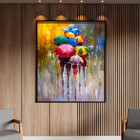 Quadro Decorativo Conceito Rainy Days Com Moldura Preto - 180