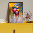 Quadro Decorativo Conceito Rainy Days Com Moldura Preto - 180