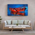 Quadro Decorativo Conceito Red Boat - 120x60 Cm