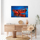 Quadro Decorativo Conceito Red Boat - 150x80 Cm