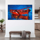 Quadro Decorativo Conceito Red Boat - 150x80 Cm