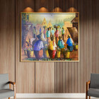 Quadro Decorativo Conceito Vilarejo Com Moldura E Vidro Doura