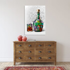 Quadro Decorativo Conceito Wisky Colorful - 100x70 Cm