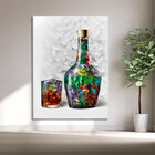 Quadro Decorativo Conceito Wisky Colorful - 100x70 Cm