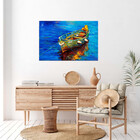 Quadro Decorativo Conceito Yellow Boat - 150x80 Cm