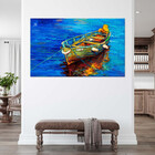 Quadro Decorativo Conceito Yellow Boat - 150x80 Cm