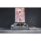 Quadro Decorativo Conceitual Abstrato Moça Guarda Chuva - 90x