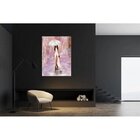 Quadro Decorativo Conceitual Abstrato Moça Guarda Chuva - 90x