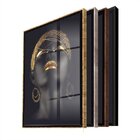 Quadro Decorativo Conceitual African Beauty Com Moldura Marro