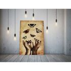 Quadro Decorativo Conceitual Borboletas - 200x100cm