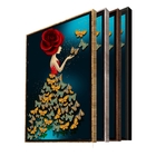Quadro Decorativo Conceitual Butterfly Mistress Com Moldura M