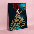 Quadro Decorativo Conceitual Butterfly Mistress Com Moldura P