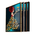 Quadro Decorativo Conceitual Butterfly Mistress Com Moldura P