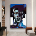 Quadro Decorativo Conceitual Composiçao De Faces Fashion - 12