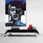 Quadro Decorativo Conceitual Composiçao De Faces Fashion - 15