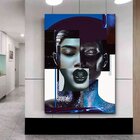 Quadro Decorativo Conceitual Composiçao De Faces Fashion - 18