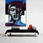 Quadro Decorativo Conceitual Composiçao De Faces Fashion - 18