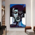 Quadro Decorativo Conceitual Composiçao De Faces Fashion - 18