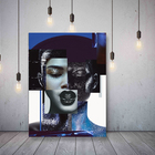 Quadro Decorativo Conceitual Composiçao De Faces Fashion - 90