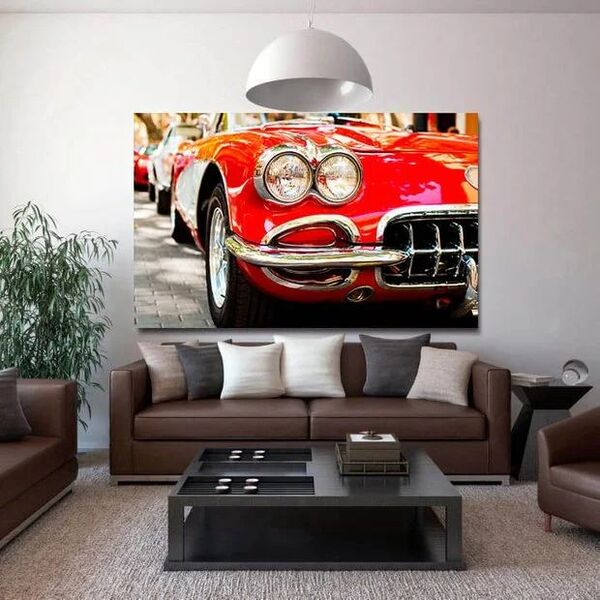 Quadro Decorativo Conceitual Corvette '60 - 120x80cm