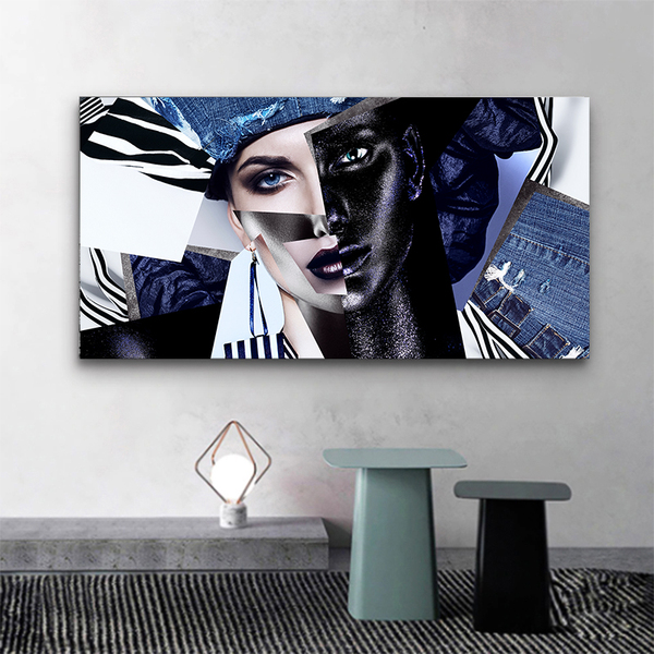 Quadro Decorativo Conceitual Duas Faces Fashionistas - 200x13