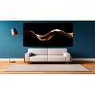 Quadro Decorativo Conceitual Gold Wave - 180x120cm