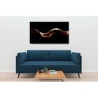 Quadro Decorativo Conceitual Gold Wave - 180x120cm