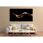 Quadro Decorativo Conceitual Gold Wave - 90x60cm