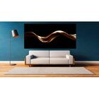 Quadro Decorativo Conceitual Gold Wave - 90x60cm
