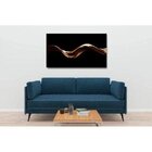 Quadro Decorativo Conceitual Gold Wave - 90x60cm