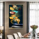 Quadro Decorativo Conceitual Ilusion Com Moldura Dourada 200x