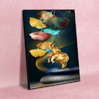 Quadro Decorativo Conceitual Ilusion Com Moldura Preto 200x135