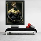 Quadro Decorativo Conceitual Imperador Dourado Dos Braços De