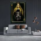 Quadro Decorativo Conceitual Imperatriz Dourada Da Adaga - 10
