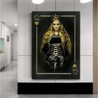 Quadro Decorativo Conceitual Imperatriz Dourada Da Adaga - 15