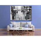 Quadro Decorativo Conceitual People Black Background - 200x12