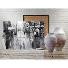 Quadro Decorativo Conceitual People Black Background - 200x12