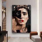 Quadro Decorativo Conceitual Princess Fashion Face - 150x100