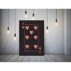 Quadro Decorativo Conceitual Red 7 Of Hearts - 120x80cm