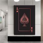 Quadro Decorativo Conceitual Red Ace Of Spades - 200x120cm