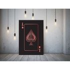 Quadro Decorativo Conceitual Red Ace Of Spades - 200x120cm